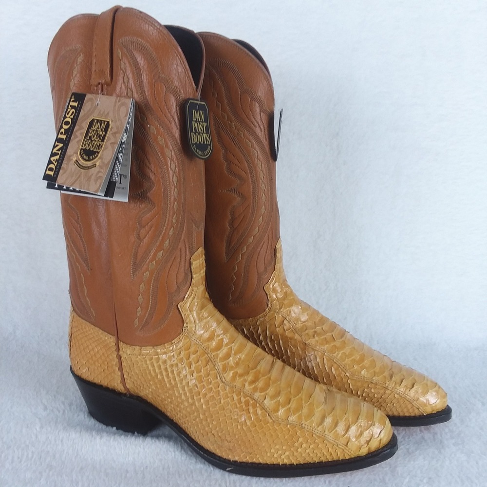 Dan Post Boots Python Leather Cowboy Western Boot… - image 4